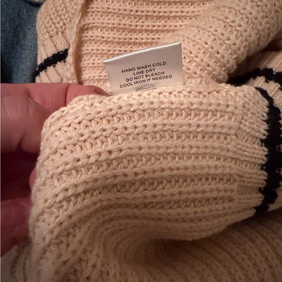Evereve Cream Knit Collared Sweater - Picture 6 of 8